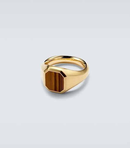 Anillo Streamline® de oro de 18 ct con ojo de tigre - David Yurman - Modalova