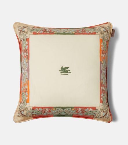 Etro Cojín de algodón con paisley - Etro - Modalova