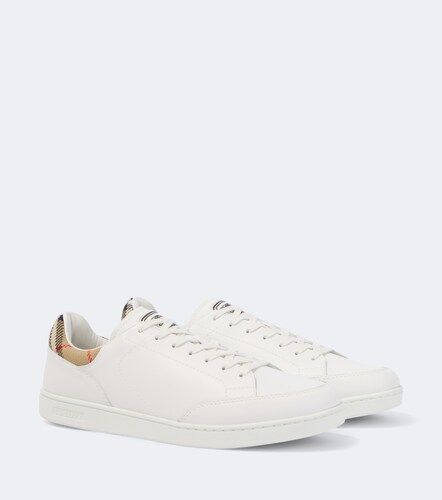 Set Check leather sneakers - Burberry - Modalova
