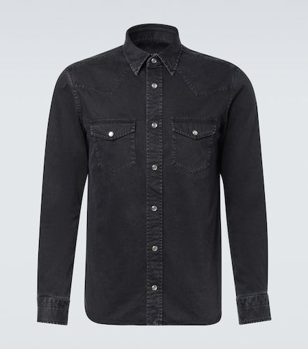 Camisa Western de sarga de algodón - Tom Ford - Modalova