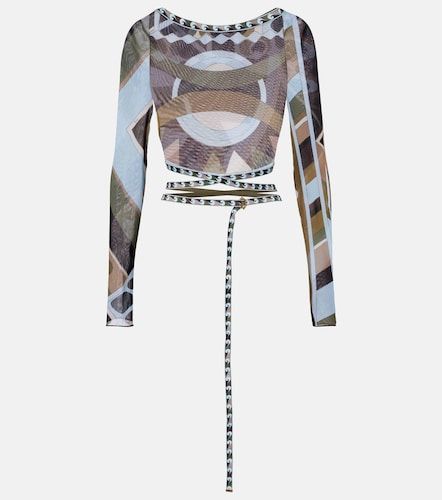 Pucci Crop top Vivara de tul - Pucci - Modalova