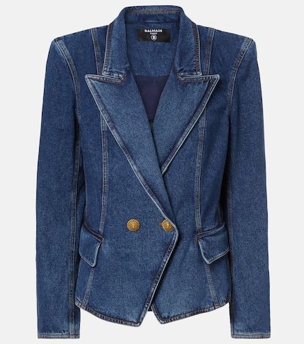 Balmain Blazer aus Denim - Balmain - Modalova