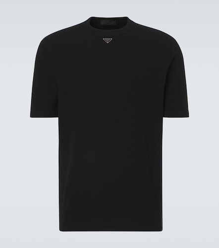 Prada Camiseta de algodón con logo - Prada - Modalova