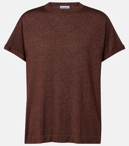 Pullover in misto cashmere e seta con lamé - Brunello Cucinelli - Modalova