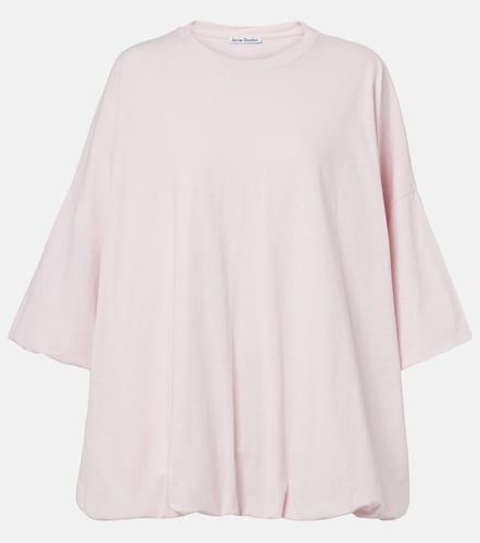 Oversized cotton-blend jersey T-shirt - Acne Studios - Modalova