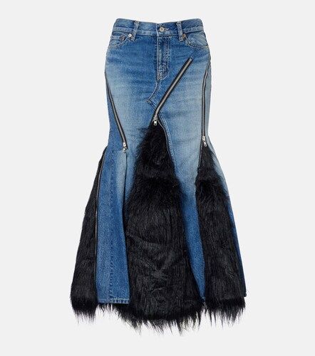 Falda larga de denim de tiro bajo - Junya Watanabe - Modalova