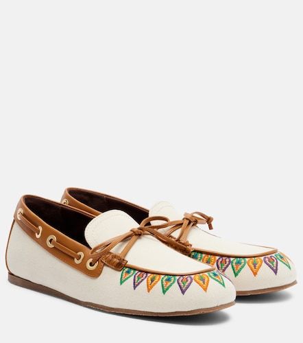 Etro Mocassini in canvas con ricamo - Etro - Modalova