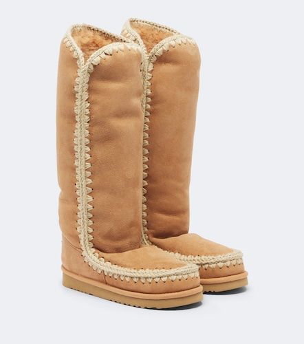 Mou Botas altas de ante con borrego - Mou - Modalova