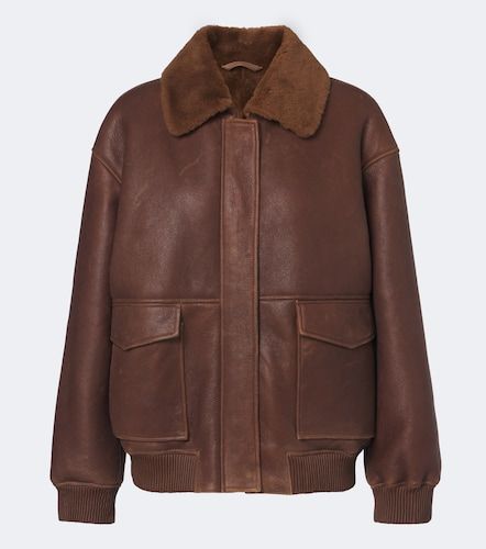 Giacca Riley in pelle con shearling - Arma - Modalova