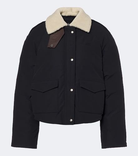 Giacca in misto cotone con shearling - Loewe - Modalova