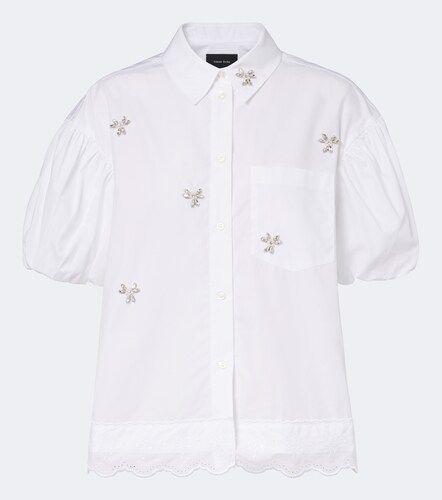 Verziertes Hemd aus Baumwollpopeline - Simone Rocha - Modalova