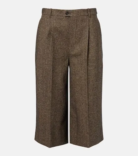 Herringbone wool-blend culottes - Saint Laurent - Modalova