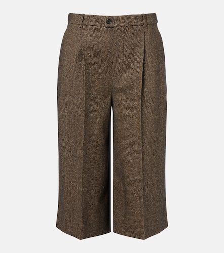 Pantaloni culottes in misto lana - Saint Laurent - Modalova