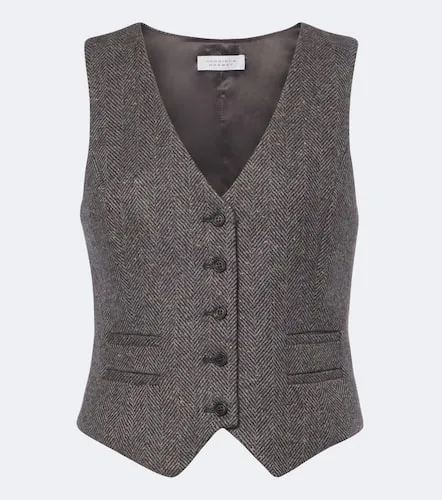 Coleridge herringbone cashmere and wool vest - Gabriela Hearst - Modalova