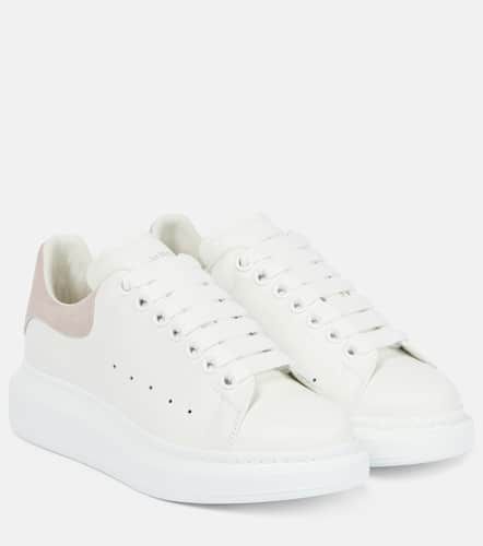 Oversized leather sneakers - Alexander McQueen - Modalova