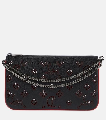 Loubila perforated leather clutch - Christian Louboutin - Modalova