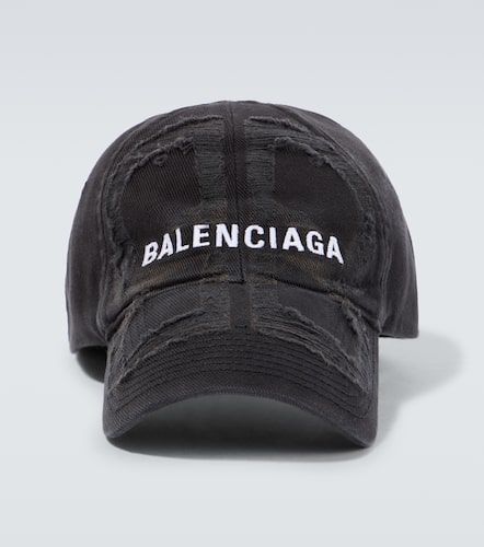 Distressed cotton baseball cap - Balenciaga - Modalova