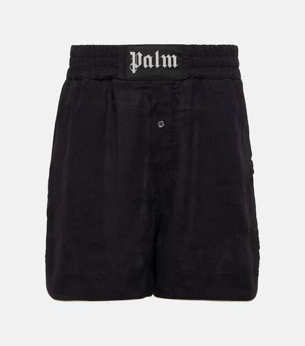 Palm Angels Logo linen boxer shorts - Palm Angels - Modalova