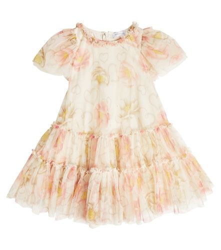Vestido de tul con estampado - Monnalisa - Modalova