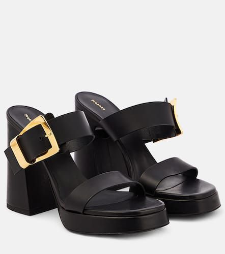 Buckle Slide leather platform mules - Proenza Schouler - Modalova