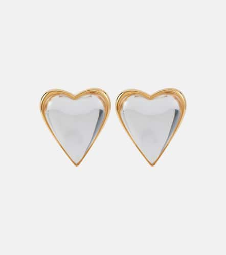 AlaÃ¯a Le CÅur Bombe mirror-effect earrings - Alaia - Modalova