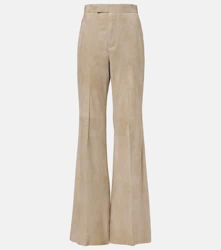 Dean high-rise suede straight pants - Ralph Lauren Collection - Modalova