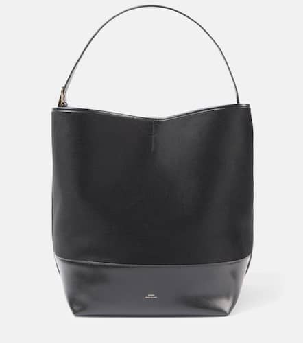 Leather-trimmed doublÃ© tote bag - Toteme - Modalova