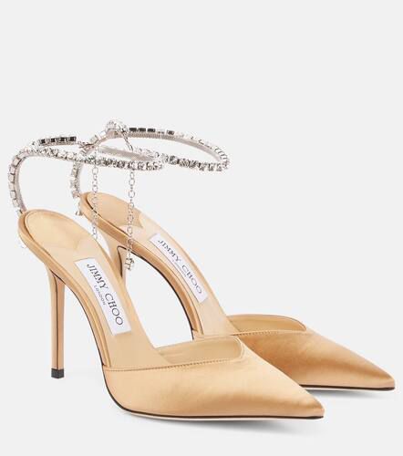 Saeda 100 embellished satin pumps - Jimmy Choo - Modalova