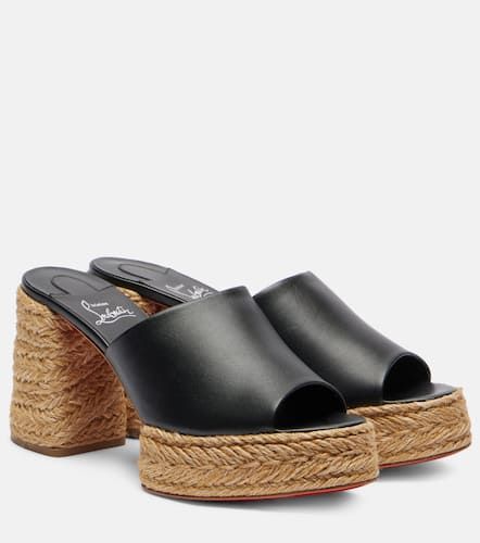 Calakala 85 leather platform mules - Christian Louboutin - Modalova