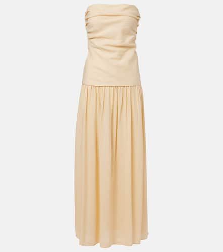 Hedy strapless linen maxi dress - Faithfull - Modalova
