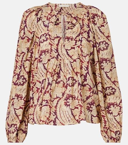 Brea printed cotton-blend blouse - Ulla Johnson - Modalova