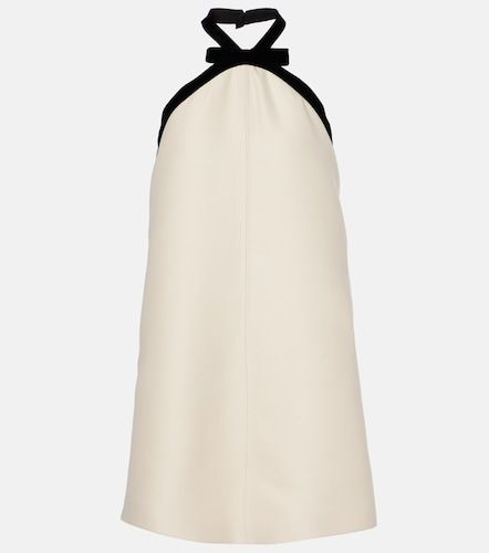 Bow-detail wool and silk crepe minidress - Tom Ford - Modalova