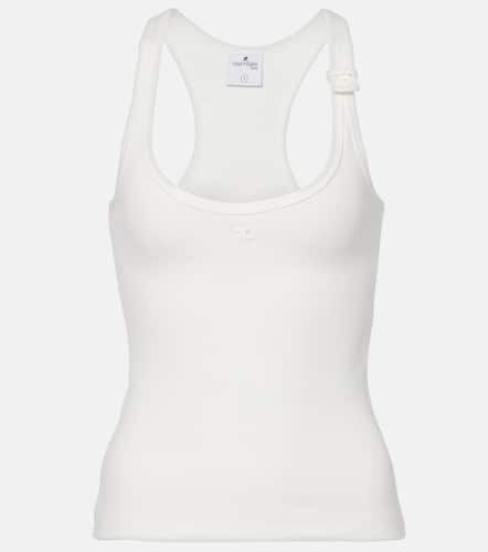 CourrÃ¨ges Ribbed-knit cotton tank top - Courreges - Modalova