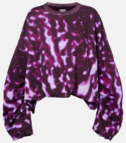 Sudadera de algodón estampada drapeada - Dries Van Noten - Modalova