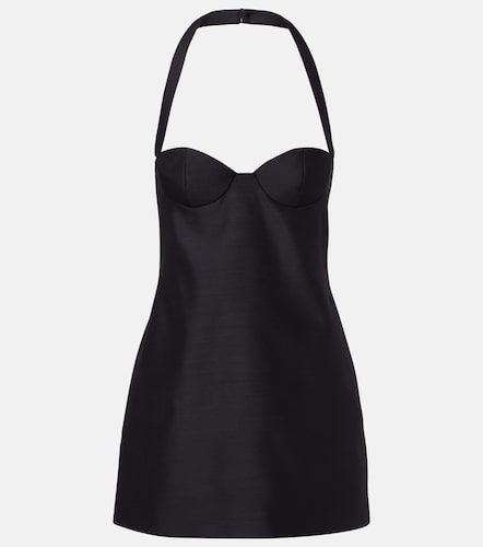 Halterneck wool-blend bustier dress - Magda Butrym - Modalova