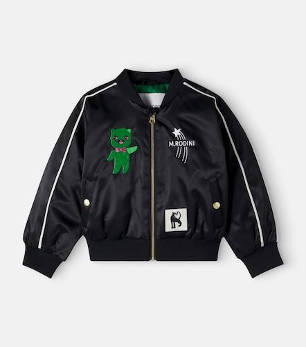 Chaqueta varsity de satén bordada - Mini Rodini - Modalova
