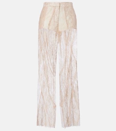 Pantalones anchos con encaje - Blumarine - Modalova
