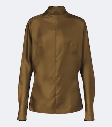 Mugler Top de sarga de seda - Mugler - Modalova