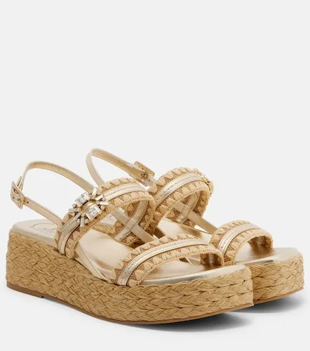 Embellished platform espadrille sandals - Roger Vivier - Modalova