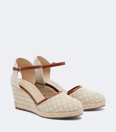 Espadrahi raffia-effect espadrille wedges - Manolo Blahnik - Modalova
