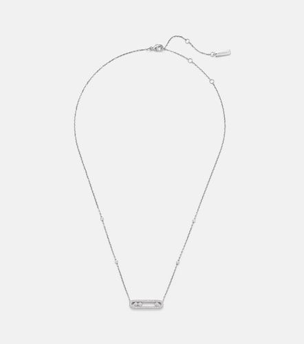 Collana Baby Move in oro bianco 18kt con diamanti - Messika - Modalova
