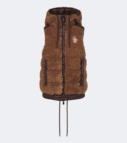 Chaleco de plumas de teddy con capucha - Moncler Grenoble - Modalova