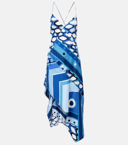 Vestido midi Vivara de satén de seda - Pucci - Modalova