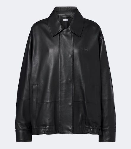 Loewe Oversized leather jacket - Loewe - Modalova
