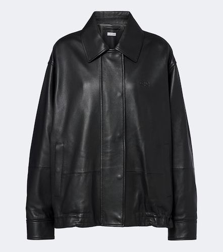 Chaqueta oversized Double L de piel - Loewe - Modalova