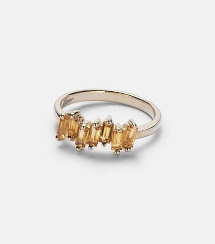 Kt gold ring with citrine quartz - Suzanne Kalan - Modalova