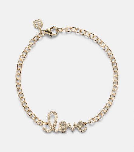 Bracciale Love in 14kt e diamanti - Sydney Evan - Modalova