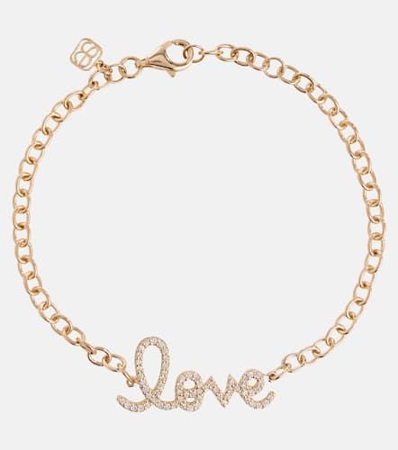 Love 14kt yellow and diamonds chainlink bracelet - Sydney Evan - Modalova