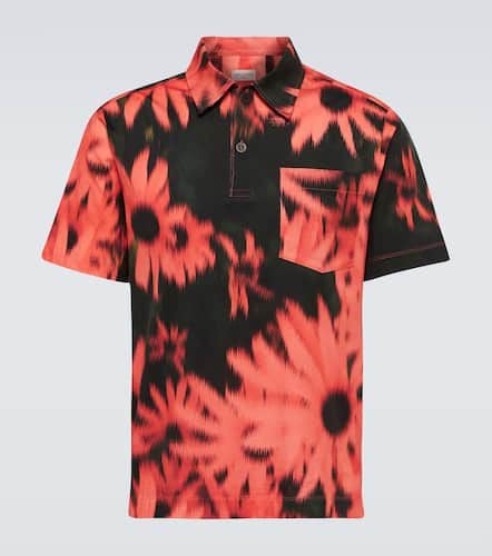 Floral cotton jersey polo shirt - Dries Van Noten - Modalova