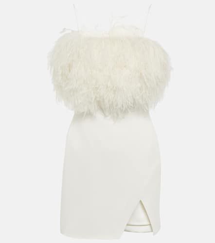 Feather-trimmed minidress - David Koma - Modalova